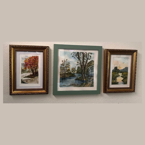 Autumn walk on the path print (size 4 by 6)