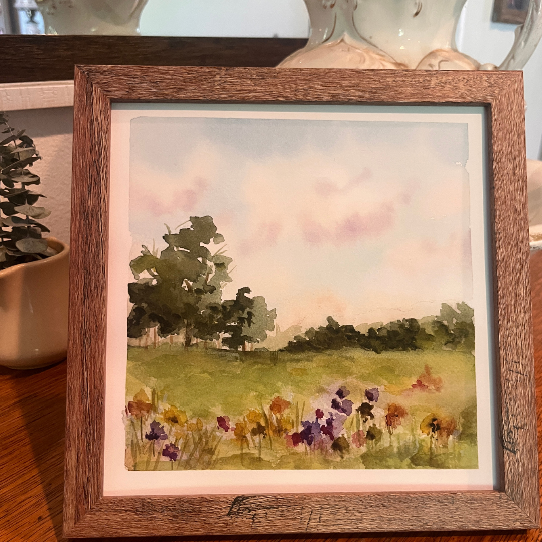 Watercolor wildflower