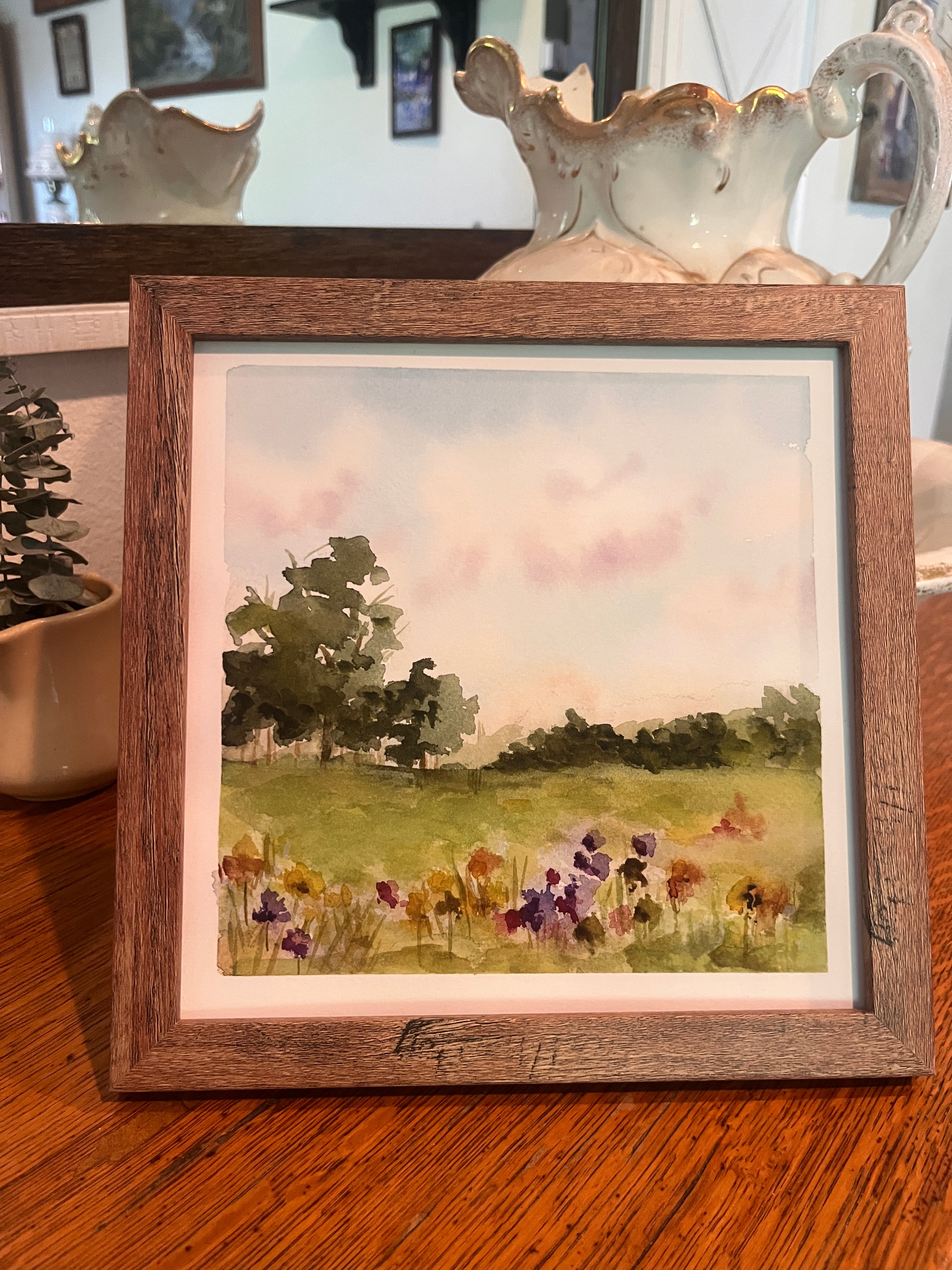 Watercolor wildflower