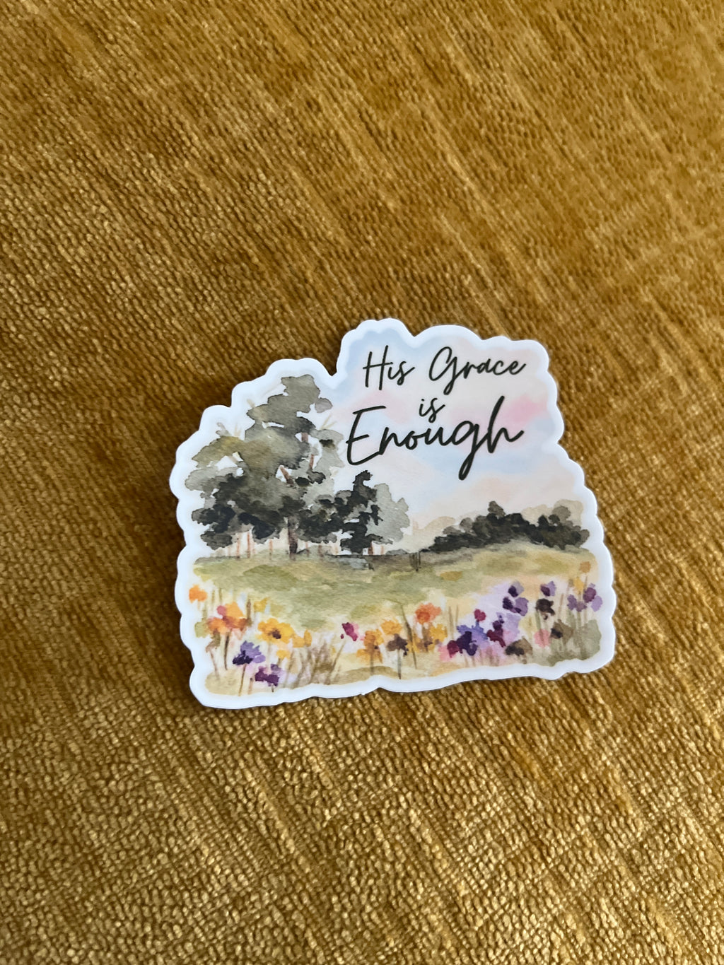 Vinyl Sticker His Grace is Enough