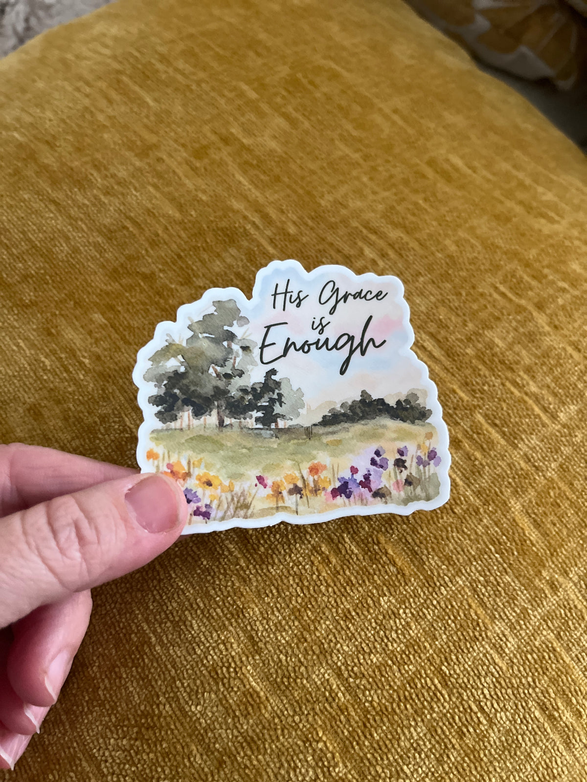 Vinyl Sticker His Grace is Enough