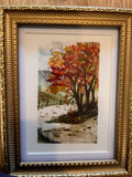Autumn walk on the path print (size 5 by 7)